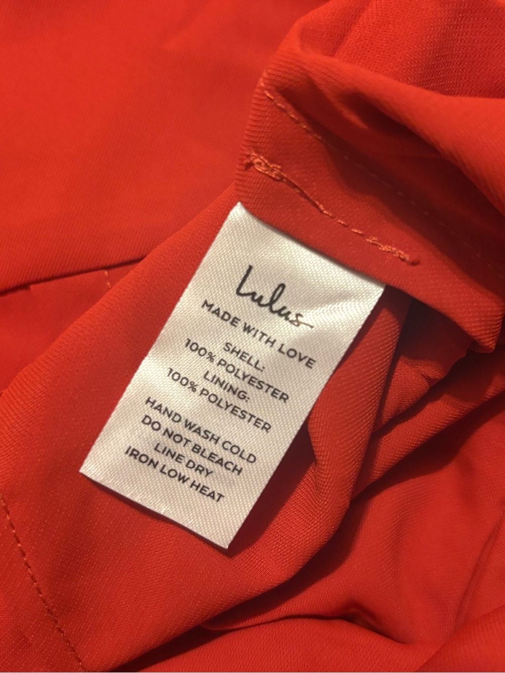 Lulus Red/Orange Dress - Picture 6 of 7